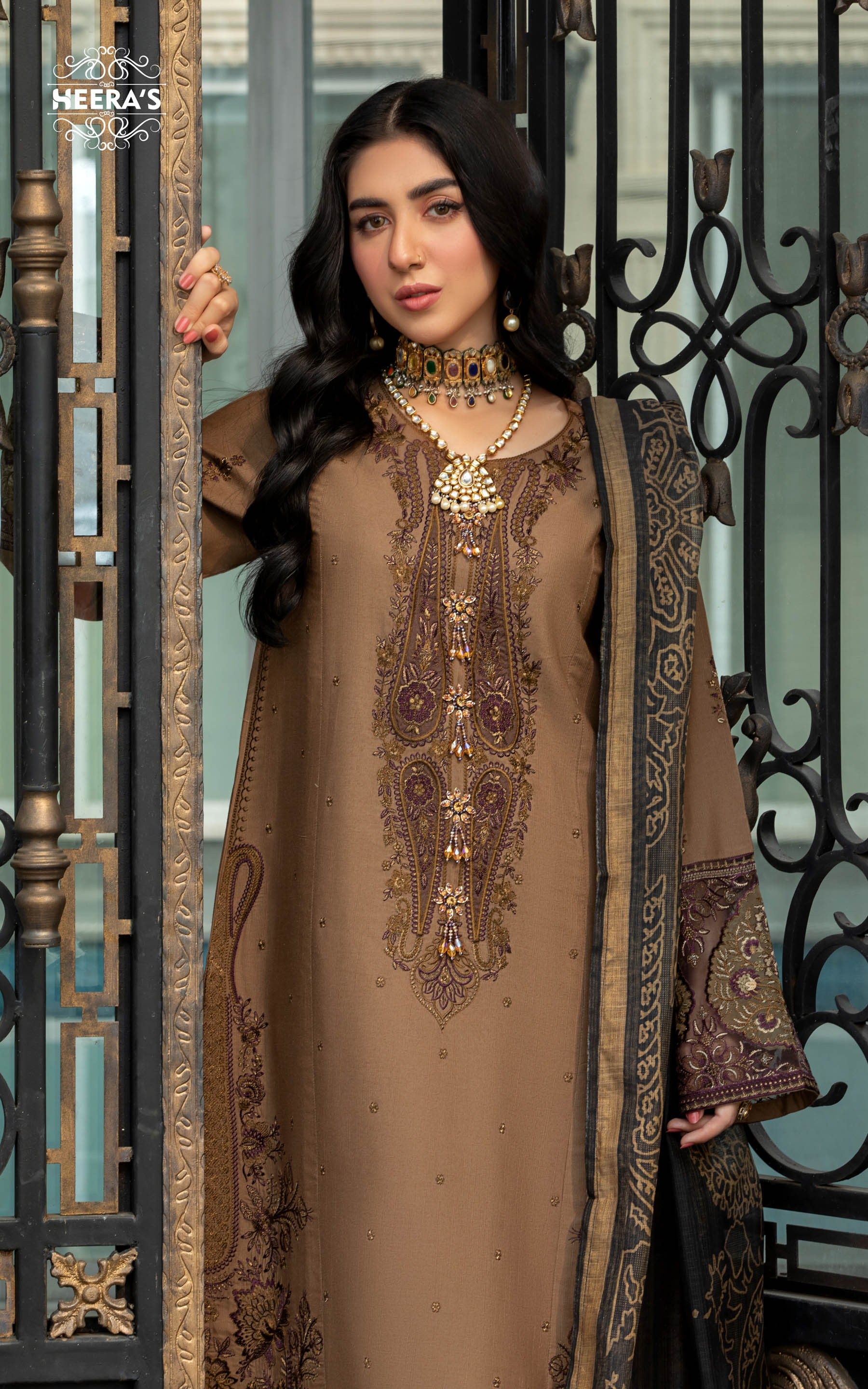 CINNAMON EMBROIDERED EID