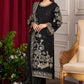 BLACK PEARL EMBROIDERED 3 PCS - Heeras Official