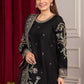 BLACK PEARL EMBROIDERED 3 PCS - Heeras Official