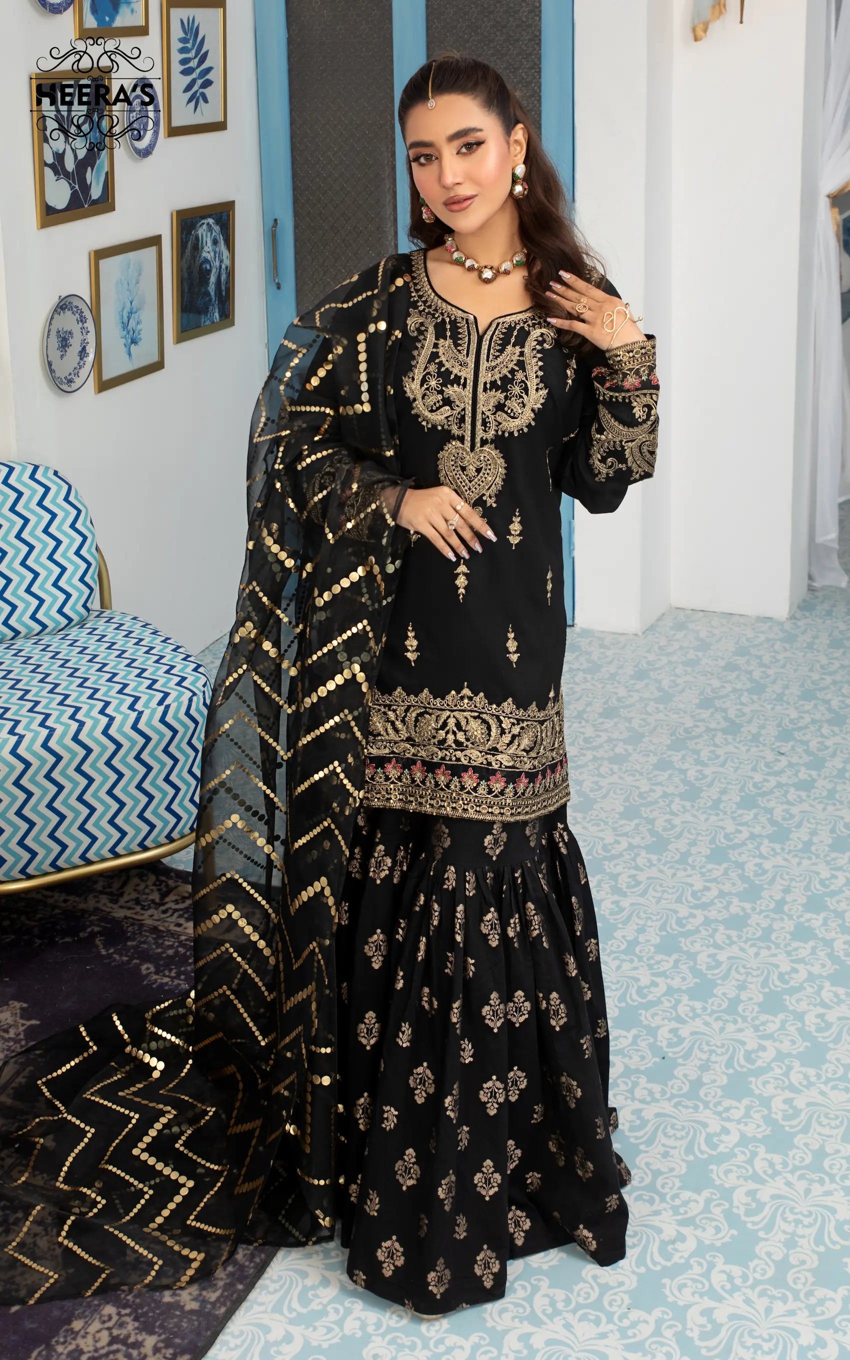 GLAMOUROUS GHARARA EID