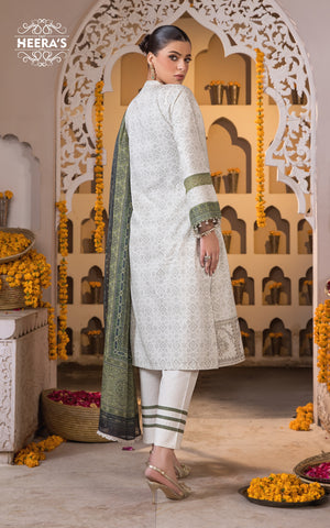 IVORY EMBROIDERED EID