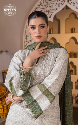 IVORY EMBROIDERED EID