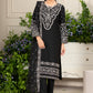 Noir Black Khaddar- 3 PCS EMBROIDERED - Heeras Official