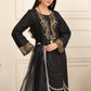 NOIR BLACK EMBROIDERED 3 PCS - Heeras Official