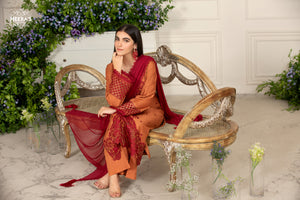 HEERA'S AURA 3 PCS EMBROIDERED - Heeras Official