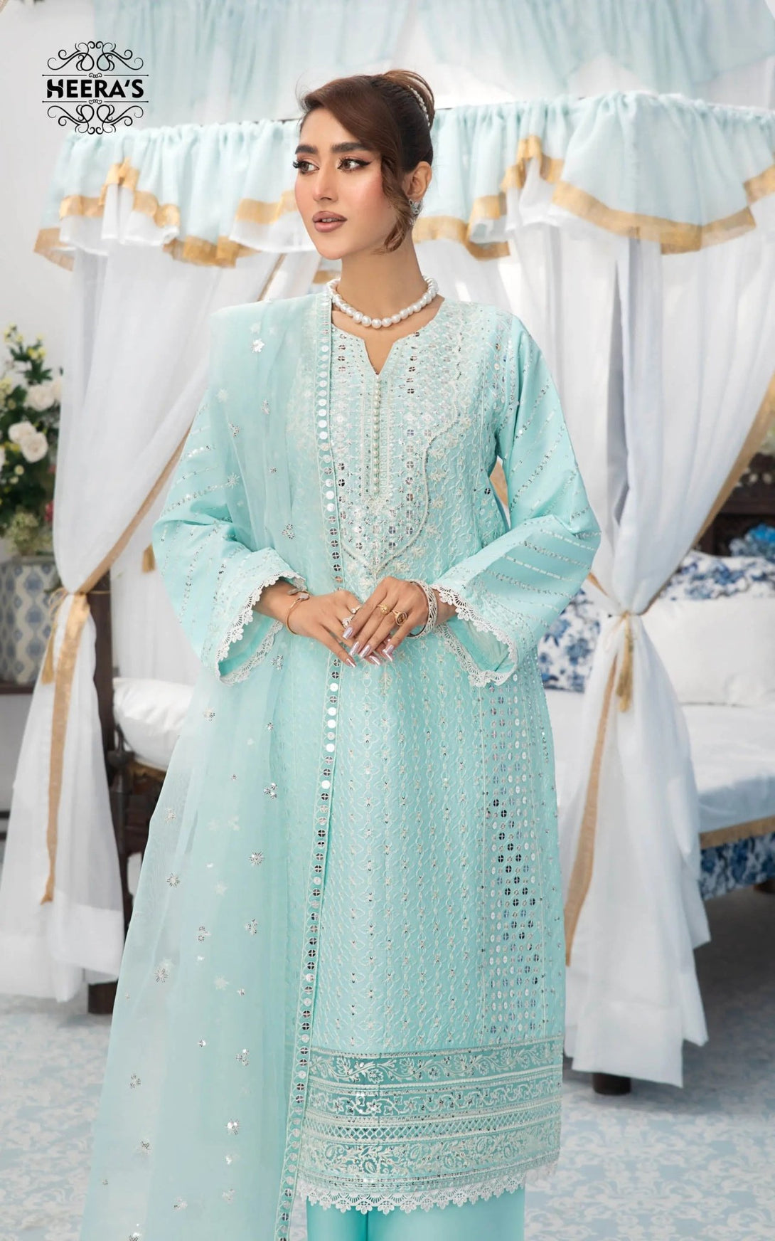 Stitched luxury pret ready-to-wear Dress for women – Heerasofficial
