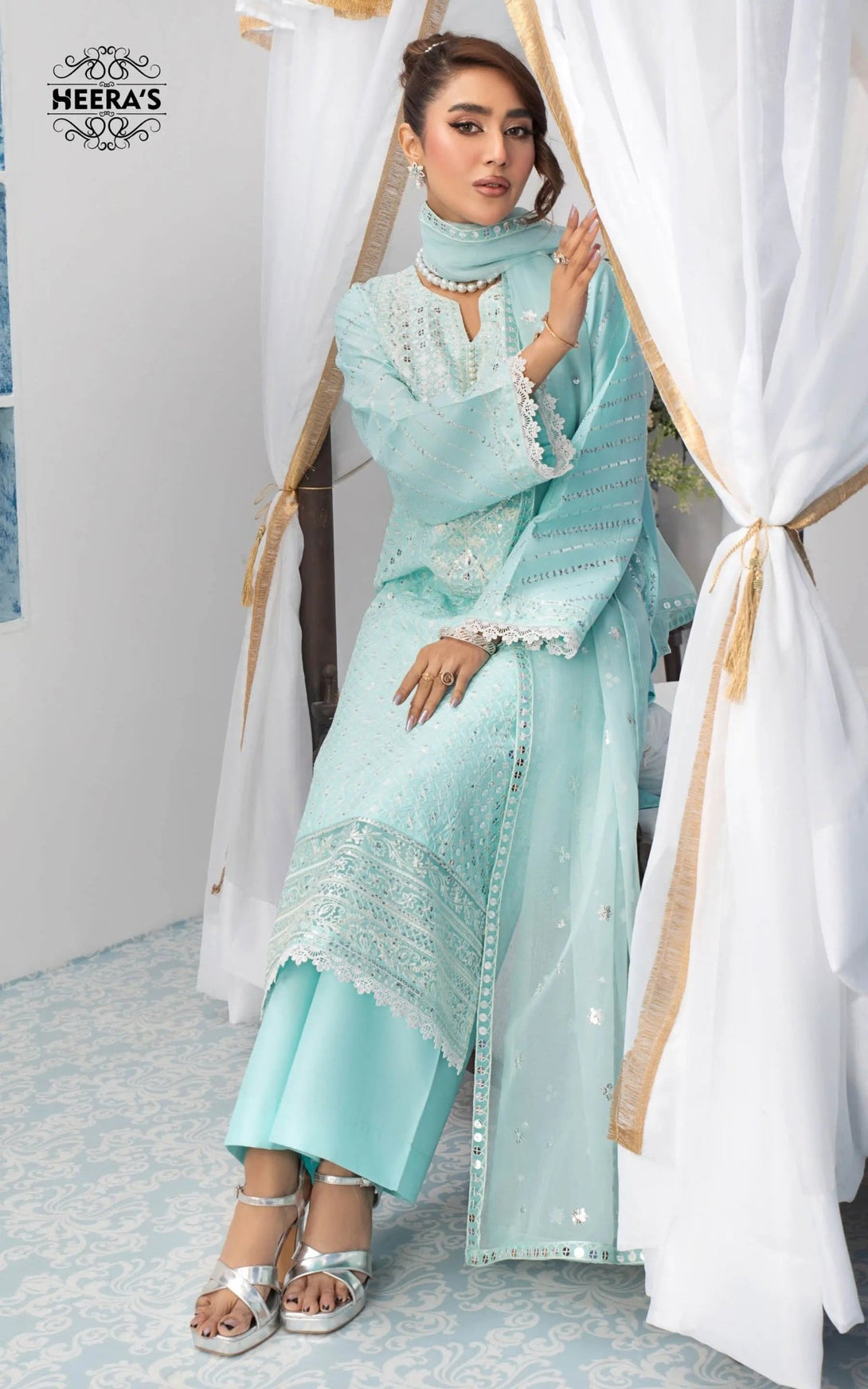Stitched luxury pret ready-to-wear Dress for women – Heerasofficial
