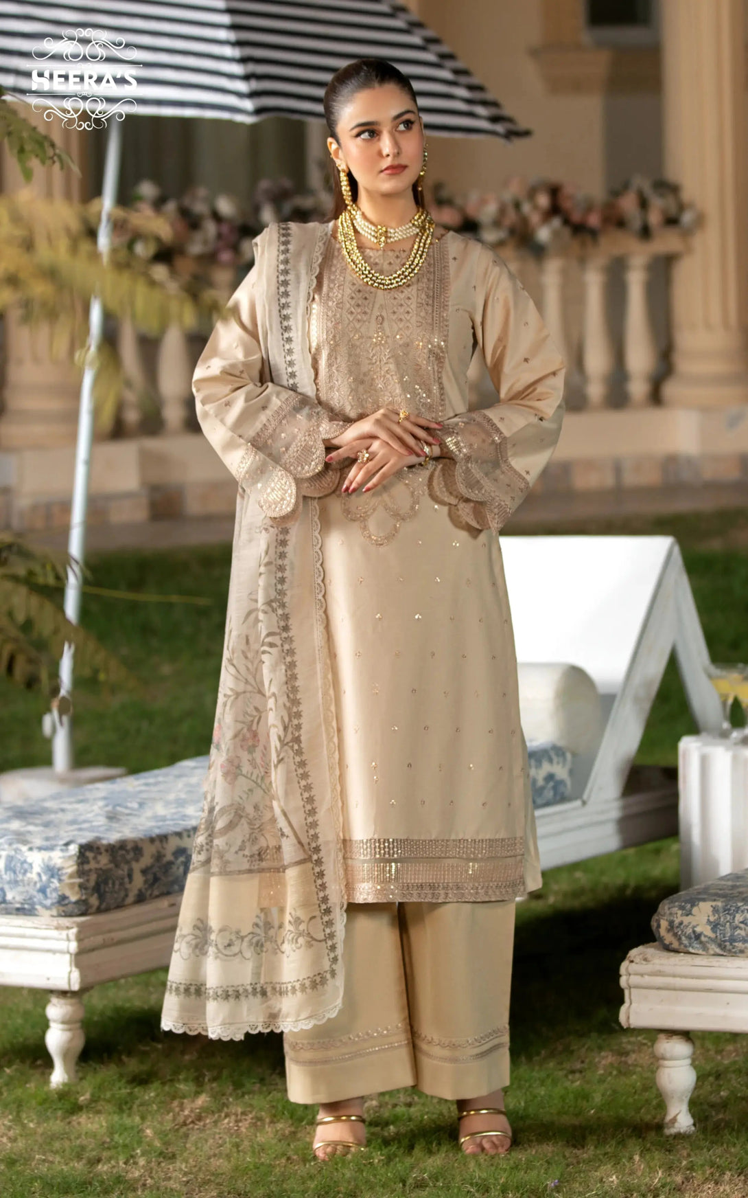Pakistani dresses collection featuring ready to wear lawn, pret lawn, and luxury pret styles, including embroidered lawn suits, farshi shalwar, and 3 piece suits for ladies. Explore semi formal and formal pret Pakistan outfits, ideal as formal wear for women in Pakistan, summer casual wear for women, and party wear. From ladies’ summer wear to fancy casual wear and summer wear dresses, discover formal dresses for ladies in Pakistan, semi formal Pakistani dresses, and top formal brands in Pakistan