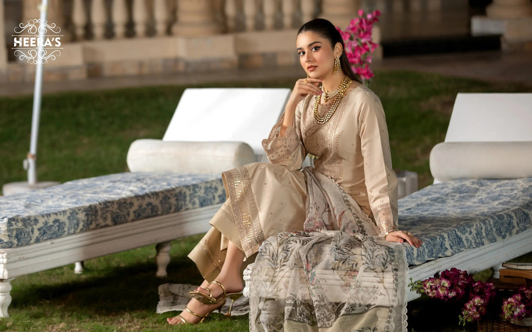 Pakistani dresses collection featuring ready to wear lawn, pret lawn, and luxury pret styles, including embroidered lawn suits, farshi shalwar, and 3 piece suits for ladies. Explore semi formal and formal pret Pakistan outfits, ideal as formal wear for women in Pakistan, summer casual wear for women, and party wear. From ladies’ summer wear to fancy casual wear and summer wear dresses, discover formal dresses for ladies in Pakistan, semi formal Pakistani dresses, and top formal brands in Pakistan