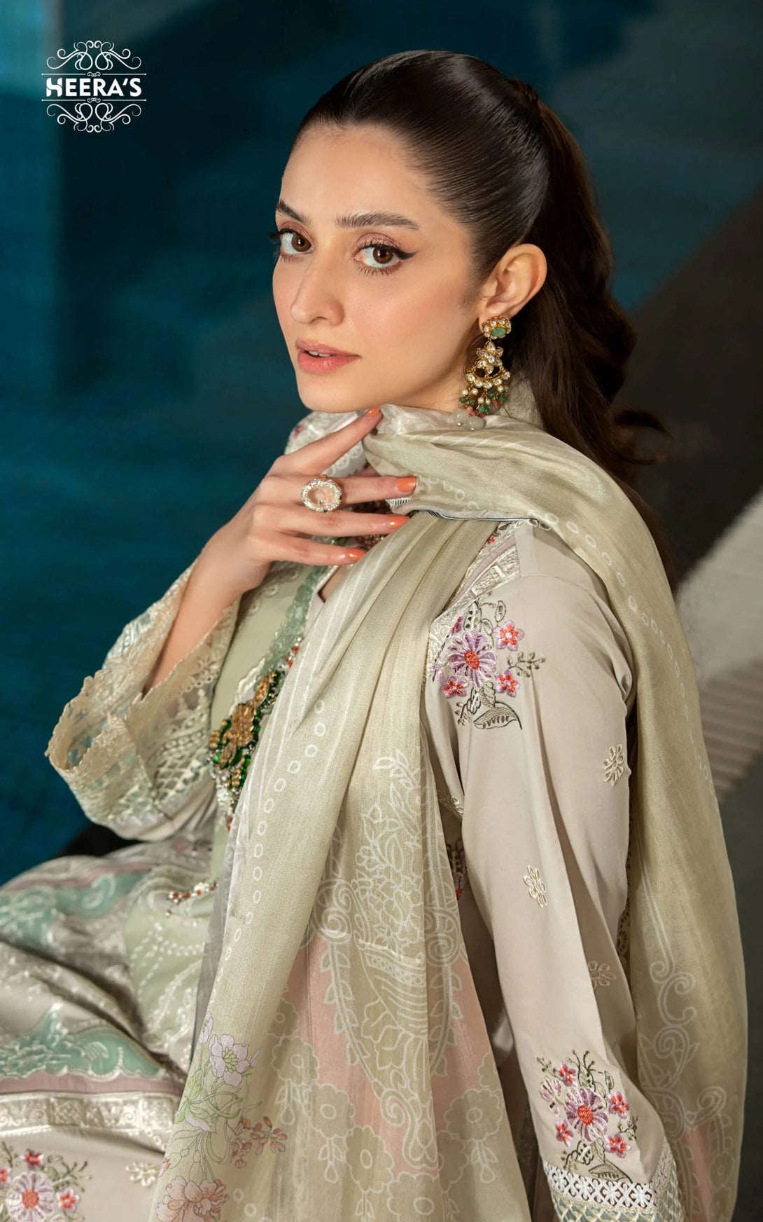 Stitched luxury pret ready-to-wear Dress for women – Heerasofficial
