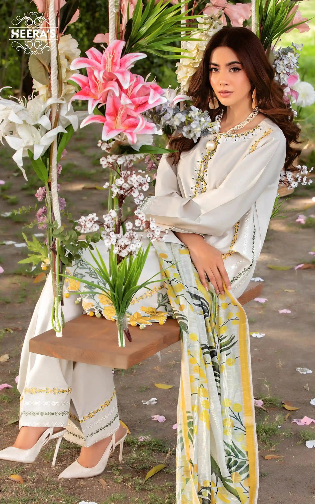 Stitched Farshi Shalwar luxury pret ready-to-wear Dress for women – Heerasofficial