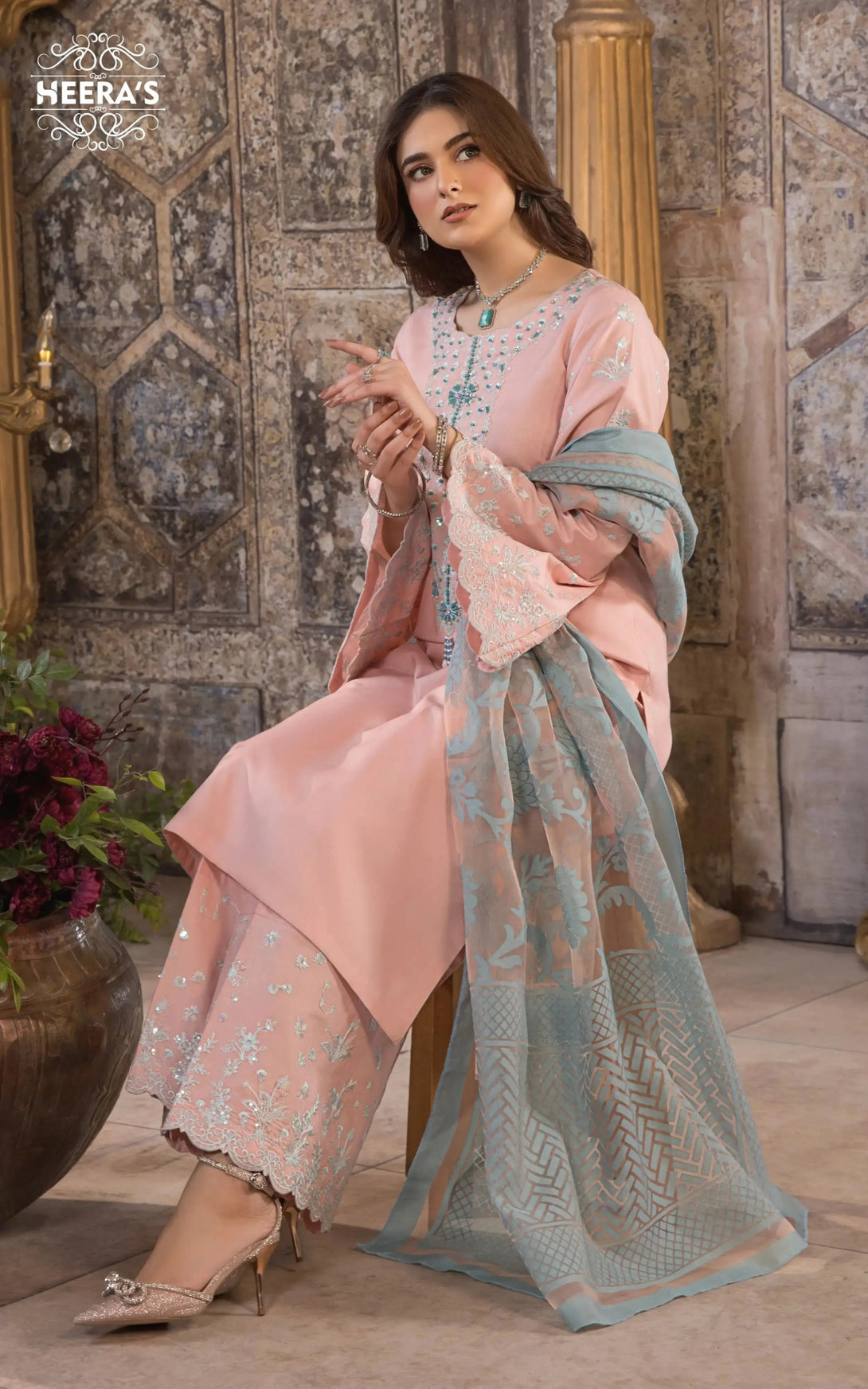 Stitched luxury pret ready-to-wear Dress for women – Heerasofficial
