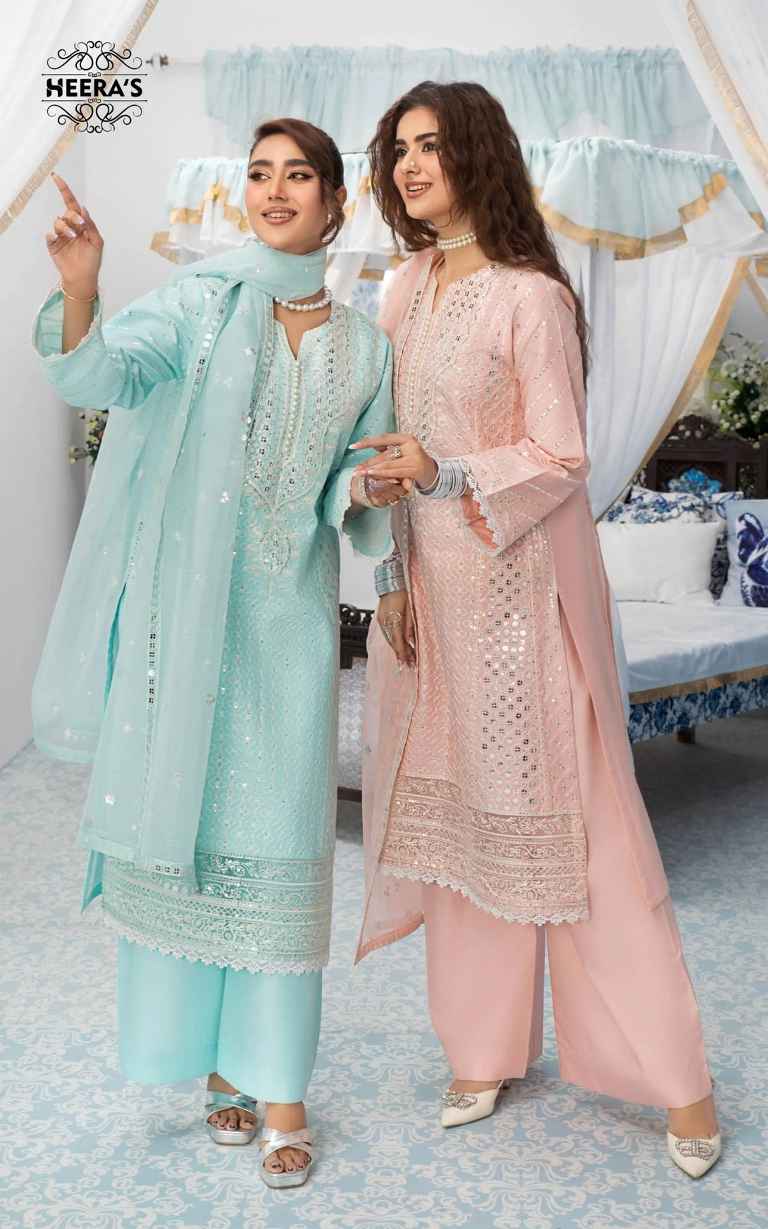 Pakistani dresses collection featuring ready to wear lawn, pret lawn, and luxury pret styles, including embroidered lawn suits, farshi shalwar, and 3 piece suits for ladies. Explore semi formal and formal pret Pakistan outfits, ideal as formal wear for women in Pakistan, summer casual wear for women, and party wear. From ladies’ summer wear to fancy casual wear and summer wear dresses, discover formal dresses for ladies in Pakistan, semi formal Pakistani dresses, and top formal brands in Pakistan