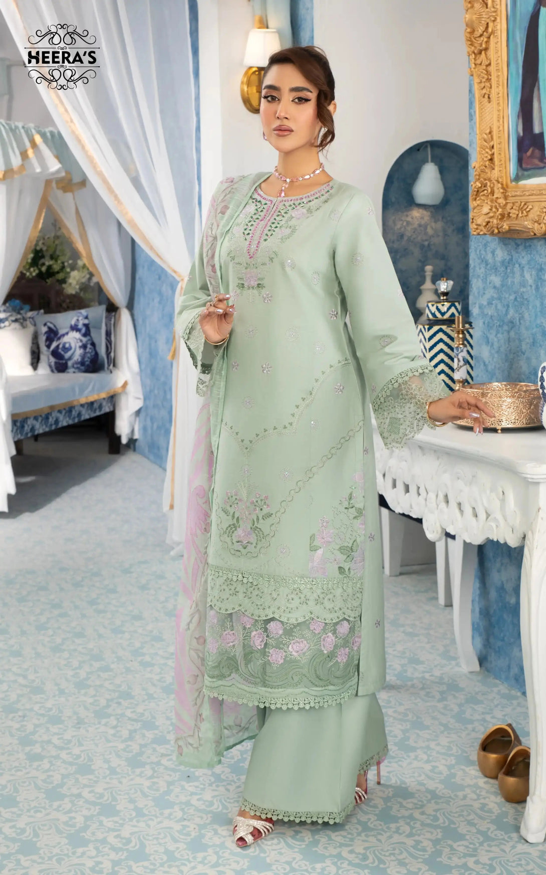 Pakistani dresses collection featuring ready to wear lawn, pret lawn, and luxury pret styles, including embroidered lawn suits, farshi shalwar, and 3 piece suits for ladies. Explore semi formal and formal pret Pakistan outfits, ideal as formal wear for women in Pakistan, summer casual wear for women, and party wear. From ladies’ summer wear to fancy casual wear and summer wear dresses, discover formal dresses for ladies in Pakistan, semi formal Pakistani dresses, and top formal brands in Pakistan