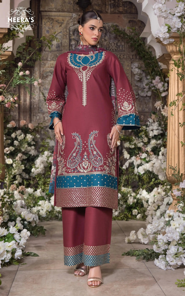 Stitched luxury pret ready-to-wear Dress for women – Heerasofficial
